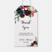 秋の輝素朴くブルゴーニュありがとう ギフトタグ (正面)