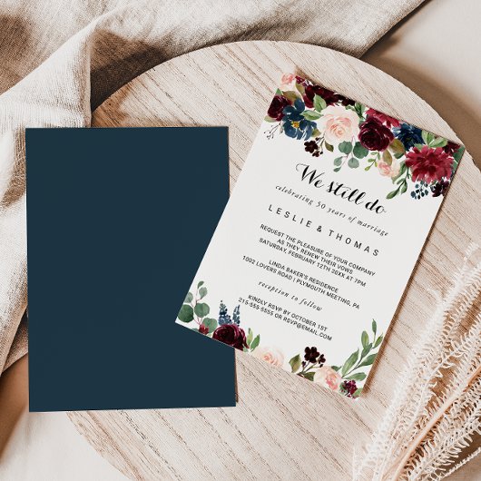 秋の輝素朴くブルゴーニュの誓いの更新 招待状