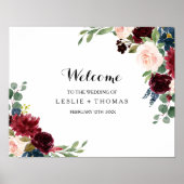 秋の輝素朴くブルゴーニュ歓迎結婚ズ ポスター (正面)