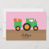 秋の農場のテーマのパーティの招待状 招待状 (裏面)