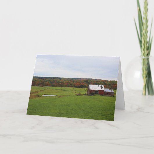 秋の農場 カード (正面)