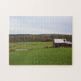 秋の農場 ジグソーパズル