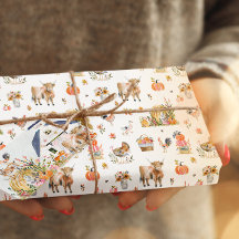 秋の農家マーケット | 水彩画の感謝祭