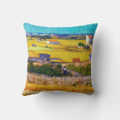 秋の農村、ヴィンセント・ファン・ゴッホ クッション (裏面)
