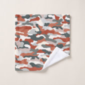 秋の迷彩画 バスタオルセット (ウォッシュタオル)