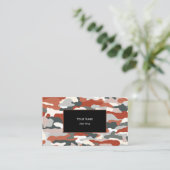 秋の迷彩画 名刺 (スタンド正面)