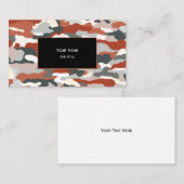 秋の迷彩画 名刺 (正面/裏面)