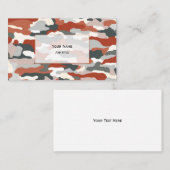 秋の迷彩(透明な白) 名刺 (正面/裏面)