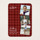 秋の追悼式3写真記念祈りの言葉カード (正面)