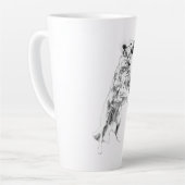 秋の追撃が解き放たれた カフェラテマグ (左アングル)