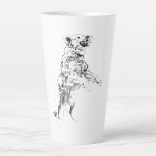 秋の追撃が解き放たれた カフェラテマグ (正面)