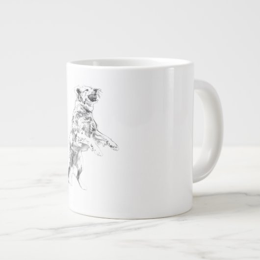 秋の追撃が解き放たれた ジャンボコーヒーマグカップ (正面右)