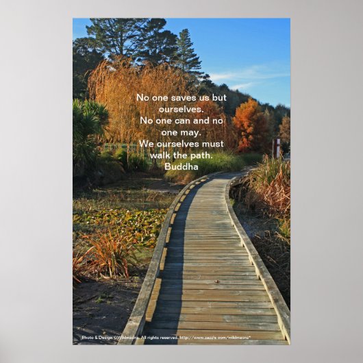 秋の道のポスター ポスター (正面)