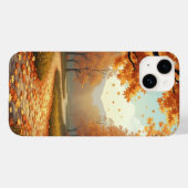 秋の道路状況 Case-Mate iPhoneケース (裏面 (横))