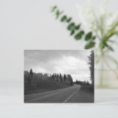 秋の道路 ポストカード (スタンド正面)