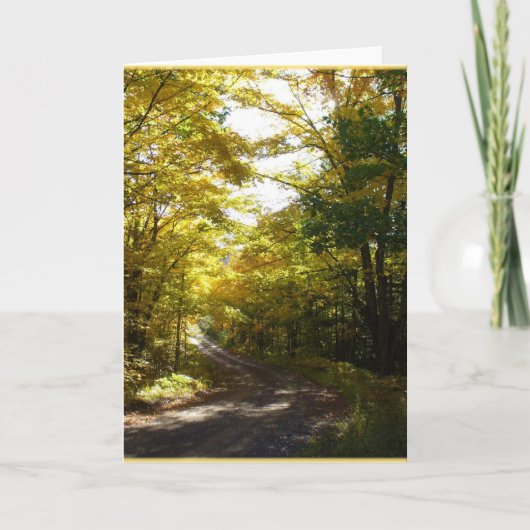 秋の道2 カード (正面)