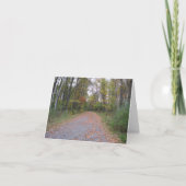秋の道 カード (正面)