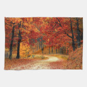 秋の道 キッチンタオル (横)