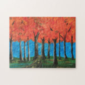 秋の道 ジグソーパズル (横)