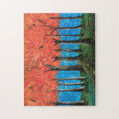 秋の道 ジグソーパズル (縦)