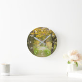 秋の道 ラウンド壁時計 (ホーム)