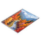 秋の道 | 紅葉 水彩画 自然 ノートブック (左側)