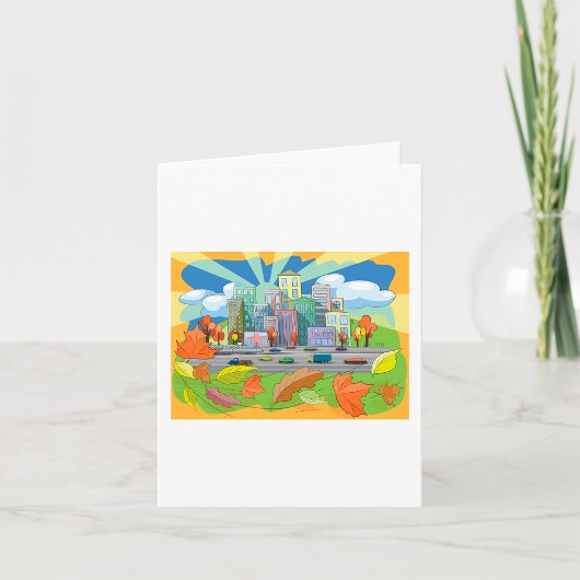 秋の都市 カード