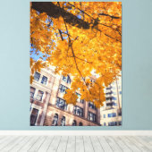 秋の都市 キャンバスプリント (インサイチュ (ウッドフロア))