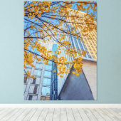 秋の都市 キャンバスプリント (インサイチュ (ウッドフロア))