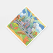 秋の都市 スタンダードランチョンナプキン (角)