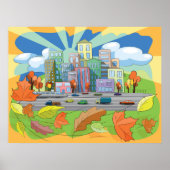 秋の都市 ポスター (正面)