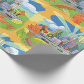 秋の都市 ラッピングペーパー