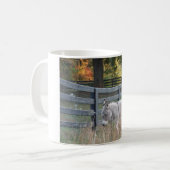 秋の野のロバ コーヒーマグカップ (正面左)