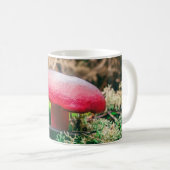 秋の野の美しい野生のキノコ コーヒーマグカップ (正面右)