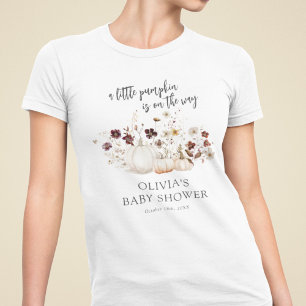 秋の野の花のベビーシャワー トライブレンドTシャツ