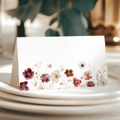 秋の野の花の結婚式 プレイスカード