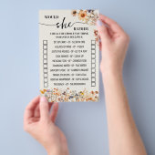 秋の野の花は彼女はむしろシャワーゲームをシャワー チラシ (ハンドル)