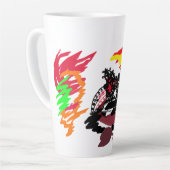 秋の野生のキツネ カフェラテマグ (左アングル)