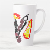 秋の野生のキツネ カフェラテマグ (右)