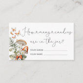 秋の野生のキノコ瓶の中にキャンディーの数 エンクロージャーカード (正面)