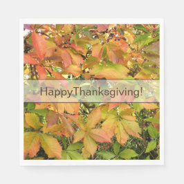 秋の野生のグレープ葉ネ スタンダードランチョンナプキン