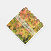 秋の野生のグレープ葉ネ スタンダードランチョンナプキン (角)