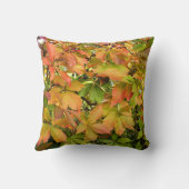 秋の野生のデマの葉 クッション (裏面)