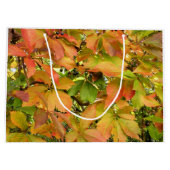 秋の野生のデマの葉 ラージペーパーバッグ (裏面)