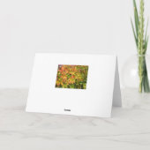 秋の野生のブドウ葉の カード (裏面)