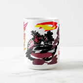 秋の野生の狐 コーヒーマグカップ (中央)
