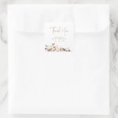 秋の野生の花ベビーイン開花ベビーシャワー スクエアシール (バッグ)