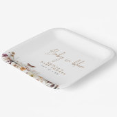 秋の野生の花ベビーイン開花ベビーシャワー ペーパープレート (傾斜あり)