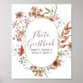 秋の野生の花 水彩写真 ゲストブック (正面)