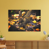 秋の野生生物ポートレート キャンバスプリント (インサイチュ (リビング))